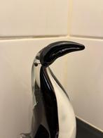 Glazen Pinguin Zwart Wit Handgeblazen 19cm, Gebruikt, Ophalen of Verzenden, Dier