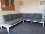 Loungebank/hoekbank tuin, Tuin en Terras, Ophalen, 5 zitplaatsen, Gebruikt, Aluminium