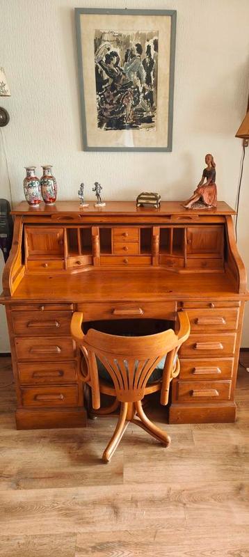 Grenen secretaire/bureau beschikbaar voor biedingen