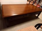 mahonie houten salontafel, Ophalen, Gebruikt, 100 tot 150 cm, 50 tot 100 cm