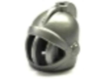 Lego Castle Helmen 2x Ridder Helmen / Helm Flat Silver beschikbaar voor biedingen