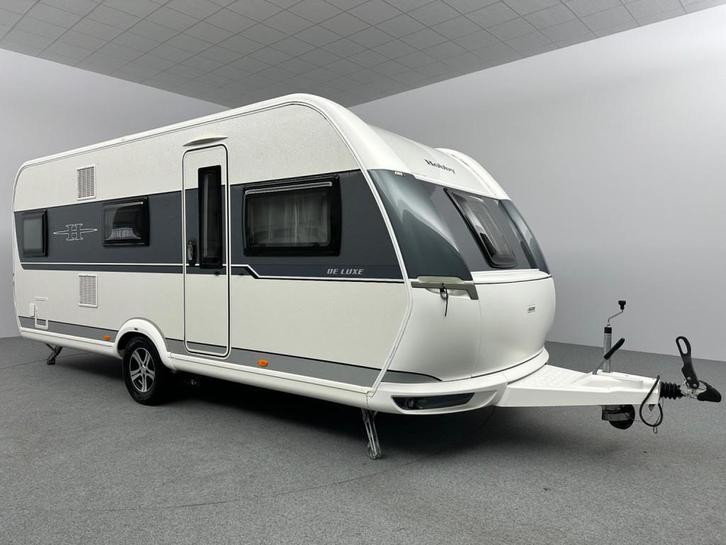 Hobby De luxe 545 KMF STAPELBED MOVER INCL. STALLING, Caravans en Kamperen, Caravans, Bedrijf, tot en met 6, Rondzit, Hobby, Dwars-stapelbed