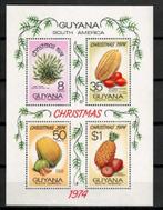 Guyana 1974 flora fruit postfris, Postzegels en Munten, Postzegels | Amerika, Verzenden, Postfris, Zuid-Amerika