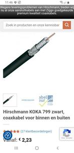 20m TV kabel Hirschmann KOKA 799 coax kabel/antennekabel, Ophalen, Zo goed als nieuw, Coaxiale kabel
