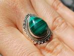 Vanoli 925 zilveren ring met malachiet maat 19, Sieraden, Tassen en Uiterlijk, Ringen, Daiva1973@hotmail.com, 18 tot 19, Vanoli