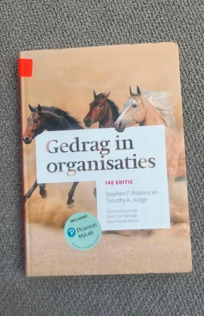 Gedrag in organisaties, Robbins, 14e editie, Boeken, Psychologie, Zo goed als nieuw, Ophalen of Verzenden
