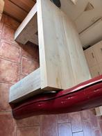 Mooi steigerhouten bureau, Ophalen, Zo goed als nieuw, Bureau