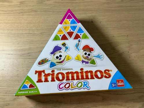 Triominos Color Goliath, Hobby en Vrije tijd, Gezelschapsspellen | Bordspellen, Zo goed als nieuw, Ophalen of Verzenden