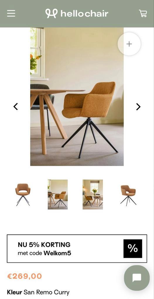 NIEUW: 4 eetkamerstoelen Hello Chair Factuur + Garantie, Huis en Inrichting, Stoelen, Nieuw, Eén, Metaal, Stof, Zwart, Ophalen of Verzenden