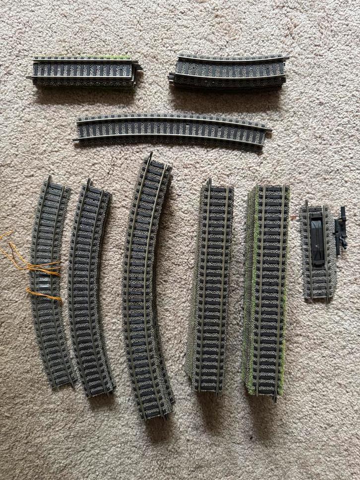 Fleischmann Profi Rails, 37 stuks (b keus), Hobby en Vrije tijd, Modeltreinen | H0, Zo goed als nieuw, Rails, Gelijkstroom, Fleischmann