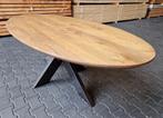 ACTIE | EIKEN TAFEL | SHOWROOMMODEL | EETTAFEL | MASSIEF, 100 tot 150 cm, 200 cm of meer, Zo goed als nieuw, Vijf personen of meer