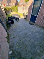 GRATIS! Af te halen. +/- 20m2 stenen, Tuin en Terras, Tegels en Klinkers, Ophalen, Gebruikt, Klinkers, 10 m² of meer
