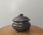 Antieke eikeltje tinnen pot met deksel, Antiek en Kunst, Antiek | Tin, Ophalen of Verzenden