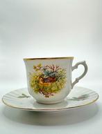 Vintage Kronester Bavaria porselein kop&schotel jachtmotief, Huis en Inrichting, Keuken | Servies, Overige materialen, Ophalen of Verzenden