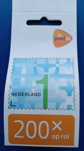 Postzegelrol Nederland waarde 1 (200 st.)   beschikbaar voor biedingen