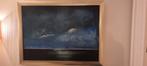 Prachtig schilderij wadgezicht., Ophalen of Verzenden, 1980 tot heden, Zo goed als nieuw