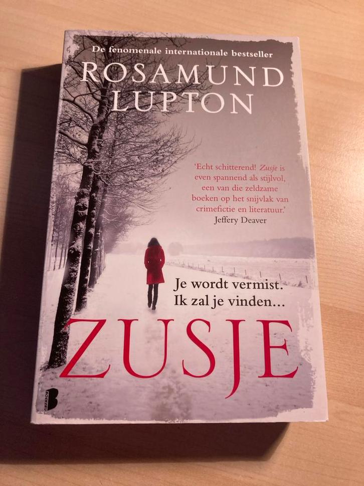 Zusje - Rosamund Lupton, Boeken, Thrillers, Zo goed als nieuw, Nederland, Ophalen of Verzenden