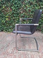 4  bruine lederen eetkamerstoelen, Huis en Inrichting, Stoelen, Ophalen, Gebruikt, Bruin, Vijf, Zes of meer stoelen