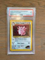 Erika's Clefable Holo - PSA 7, Ophalen of Verzenden, Zo goed als nieuw, Losse kaart, Foil