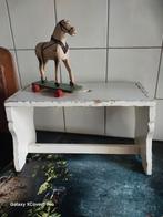 Shabby Brocante Vensterbankkrukje Opstapje, Ophalen of Verzenden, Hout