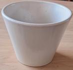 Bloempot vintage crème kleur, Verzenden