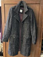 DEPT lang winter jas blauw/wit met wol mt 40, Kleding | Dames, Maat 38/40 (M), Geisha, Blauw, Ophalen of Verzenden