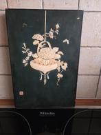 Chinees lakpaneel met ingelegd reliëf, Ophalen