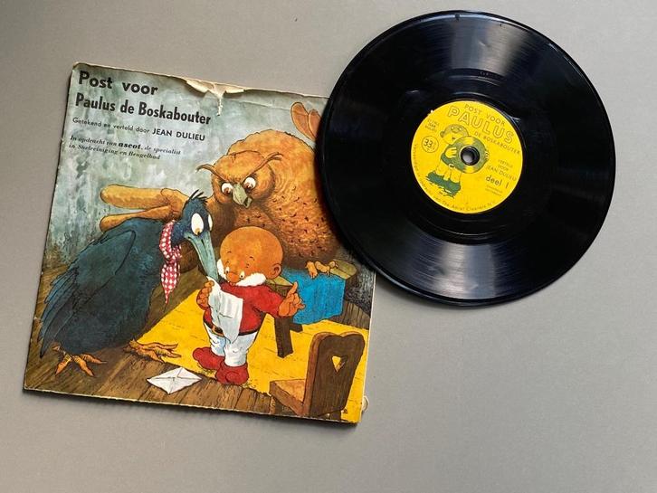 Paulus de Boskabouter boekje met single  1963, Verzamelen, Stripfiguren, Gebruikt, Plaatje, Poster of Sticker, Overige figuren