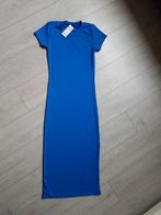 Lange jurk kobalt blauw one size, Verzenden, Nieuw, Blauw