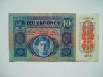 976. Oostenrijk, 10 kronen 1915., Postzegels en Munten, Verzenden, Oostenrijk, Los biljet