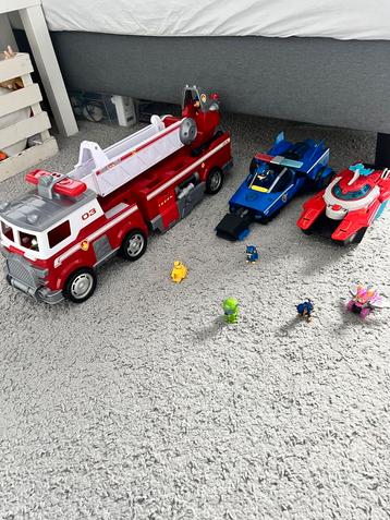 Paw patrol Brandweerwagen Marshall truck XL, Transformer etc beschikbaar voor biedingen