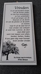 Toon Hermans Spreuk Wandtegeltje Vintage, Ophalen of Verzenden