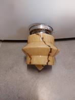 Art deco Jugendstil zoldervondst plafonnière hallamp wclamp, Ophalen of Verzenden, Gebruikt, Glas, Art deco Jugendstil vintage  retro antiek