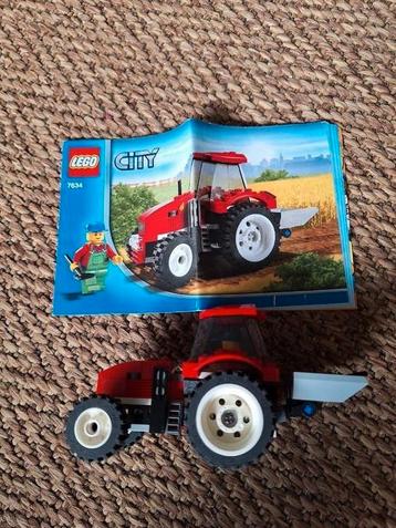 7634 LEGO City tractor rood beschikbaar voor biedingen
