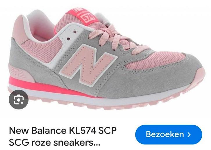 Zgan roze/ grijs New Balance KL574 SCP sneakers, maat 37, Kleding | Dames, Schoenen, Zo goed als nieuw, Sneakers of Gympen, Grijs