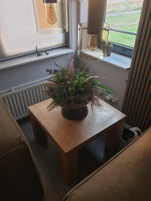 Prachtige bijzettafel, Huis en Inrichting, Tafels | Bijzettafels, Zo goed als nieuw, Vierkant, 45 tot 60 cm, 55 tot 75 cm, Hout