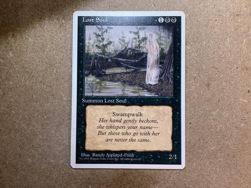 1x Lost Soul (Excellent), Hobby en Vrije tijd, Verzamelkaartspellen | Magic the Gathering, Zo goed als nieuw, Losse kaart, Ophalen of Verzenden