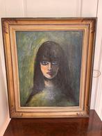 Fraai portet van jonge vrouw. Jaren zestig Frankrijk, Antiek en Kunst, Ophalen