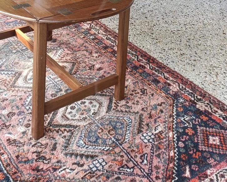 Vintage Kleed met Oosterse Motieven, Huis en Inrichting, Stoffering | Tapijten en Kleden, Gebruikt, 100 tot 150 cm, 150 tot 200 cm