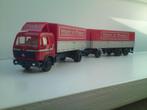 Herpa Mercedes NG huif combi Wepler undPlappert spedition, Ophalen of Verzenden, Zo goed als nieuw, Bus of Vrachtwagen, Herpa
