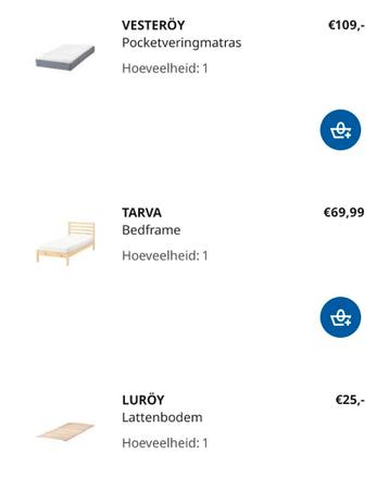 IKEA TARVA bedframe 90x200cm - afbeelding 6