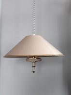 Hanglamp met trekkoord en 3x E14 fitting, vintage lamp, Ophalen of Verzenden, Gebruikt, Stof, Minder dan 50 cm