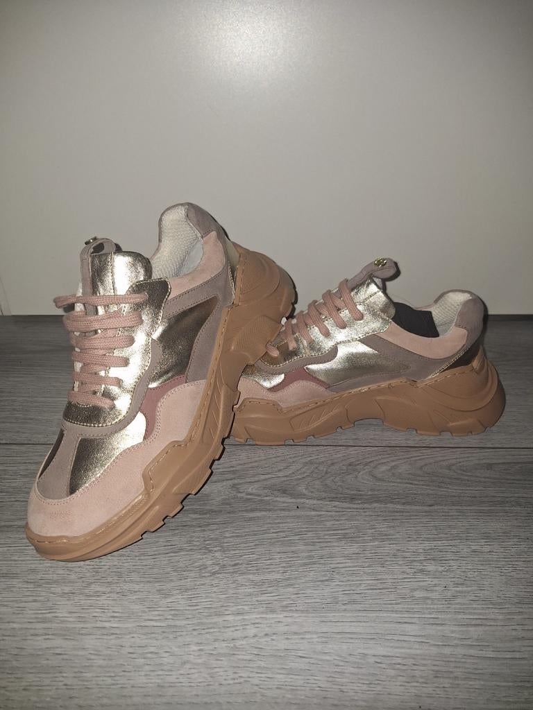 Nieuwe leren Copenhagen Shoes maat 41 roze zilver, Nieuw, Ophalen of Verzenden, Sneakers of Gympen, Roze