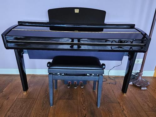 Yamaha Clavinova CVP-409 Digital Piano, Polished Ebony +kruk, Muziek en Instrumenten, Piano's, Gebruikt, Piano, Zwart, Digitaal