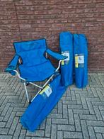 Kampeer stoelen Wilderbeast opvouwbare stoel blauw 3 stuks, Ophalen of Verzenden, Zo goed als nieuw, Campingstoel