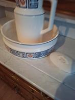 Antieke Lampetkan met waskom, zeepbak en kammenbak, Ophalen of Verzenden