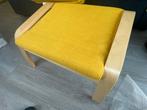 Ikea Poang Voetenbankje - Geel - Gratis Kussen!, Ophalen, Minder dan 50 cm, Gebruikt, Minder dan 75 cm