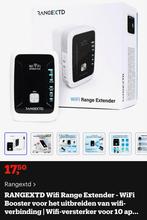 RANGEXTD Wifi Range Extender - Wifi Versterker, Ophalen of Verzenden, Zo goed als nieuw, Rangextd