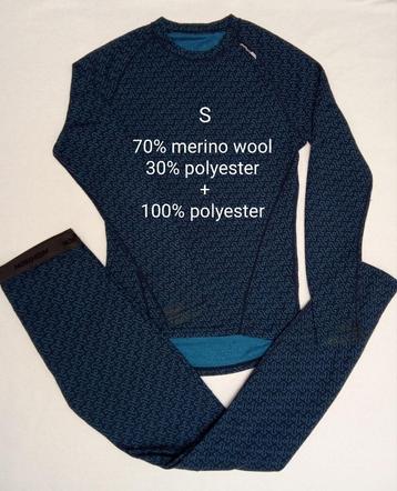 Merino Woll (Thermo) Kleding Set voor Heren (S) beschikbaar voor biedingen