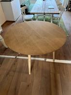Ulfborg eiken kleur houten ronde eettafel, Huis en Inrichting, Tafels | Eettafels, Ophalen, Gebruikt, Rond, Vier personen